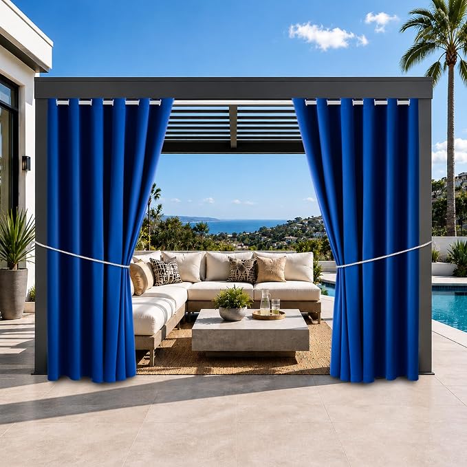 Waterproof Outdoor Curtain W84 x L84 by DivaenCamino