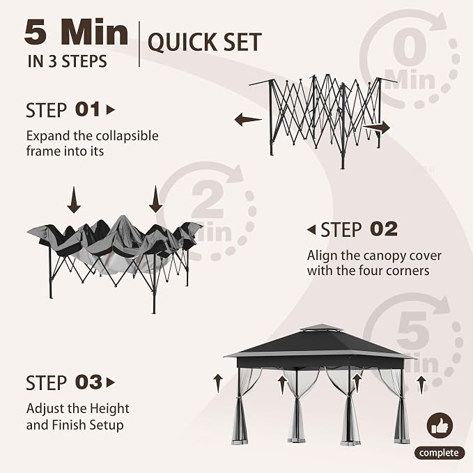 Bezseller 11x11 Pop Up Gazebo - Image 6