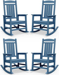 SERWALL Outdoor Rocking Chair Set of 4, Oversized Patio Rocking Chair, Porch by SERWALL