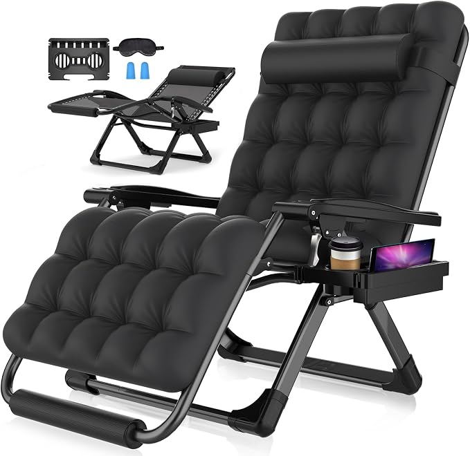 Suteck Oversized Zero Gravity Chair, 500LBS 33" XXL Reclining Lounge Chairs | by Suteck