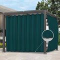 Easy-Going Outdoor Curtains for Patio 1 Panel, 150x108 inch, Teal | Waterproof by Easy-Going