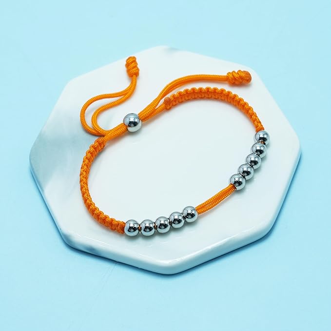 LAMIBEE Golf Stainless Steel 10 Beads Score Counter Bracelet, Golf Stroke Count Bracelet, Resizable and Easy to Adjust Golf Round Scoring Tracker, Durable and Stylish Golf Accessory