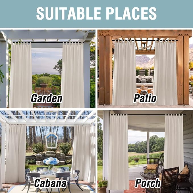 H.VERSAILTEX Outdoor Linen Sheer Curtains - Image 7