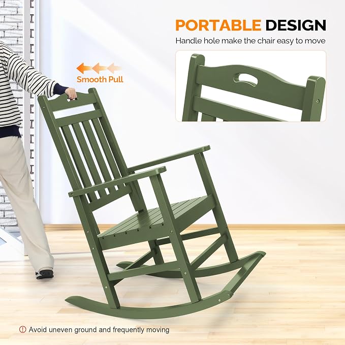 VINGLI Outdoor Rocking Chair - Image 5