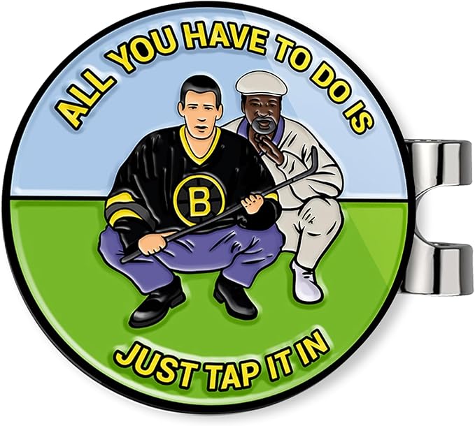 Ultimate Happy and Chubbs Gilmore Golf Ball Marker and Magnetic Hat Clip - Premium Golf Accessories | Enhance Your Golfing Experience with Precision Stamp Markers and Alignment Tools