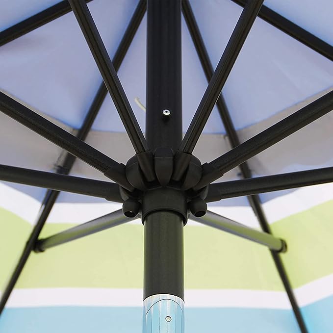9' Outdoor Patio Umbrella, Outdoor Table Umbrella, Yard Umbrella, Market - Image 3