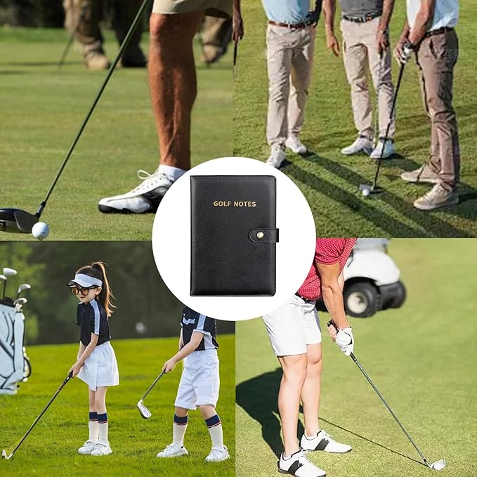 Portable Game Notebook - Golf Journal Trackerfor Tee Stats, Club Selection, Green Accuracy, Handicap Goals | Practice Round Summary Book | Scorekeeping Log for Course Strategy Notes