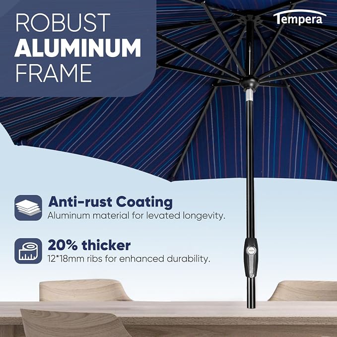 Tempera Patio Market Outdoor Table Umbrella - Image 5