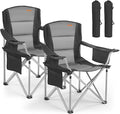 VEVOR Oversized Camping Folding Chair, Portable Heavy Duty Outdoor Quad Lumbar by VEVOR