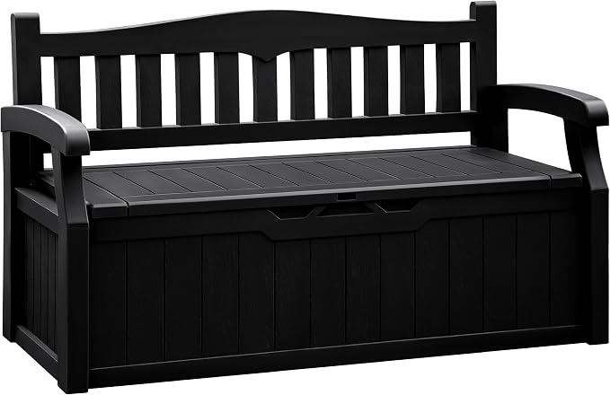 Flamaker 80 Gallon Storage Bench, Deck Box by Flamaker