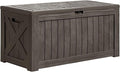 Greesum 120 Gallon Deck Box, Resin Outdoor Storage Container, Garden Tools by BuynowfromGreesum