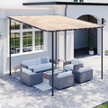 10x10 Lean to Pergola Outdoor Gazebo by Breezestival