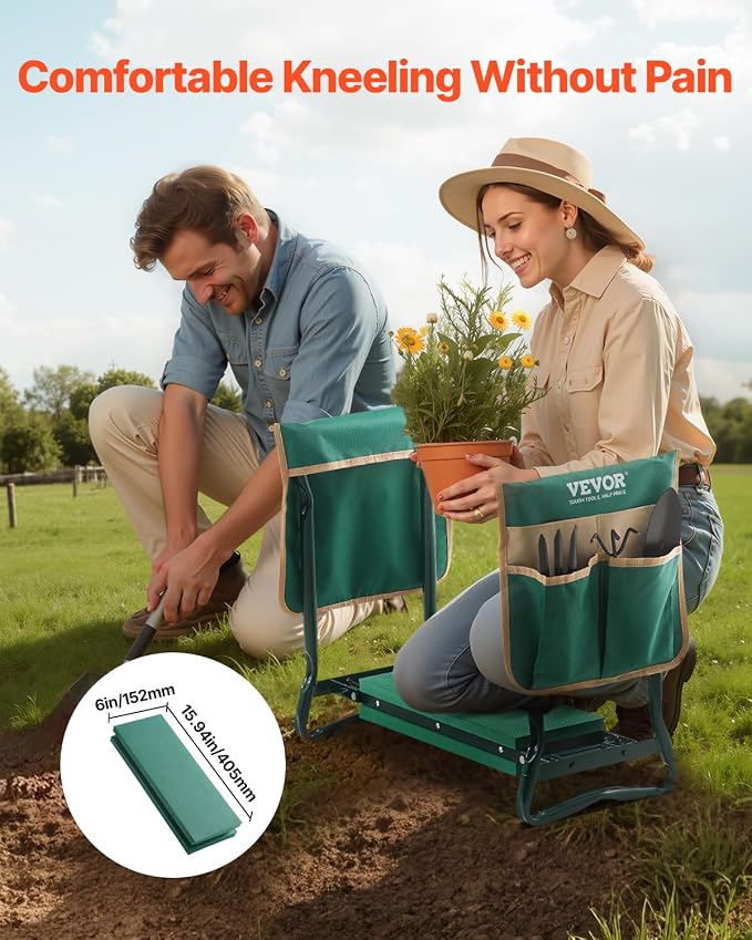 VEVOR Garden Kneeler and Seat Heavy Duty, Kneeling Bench - Image 4