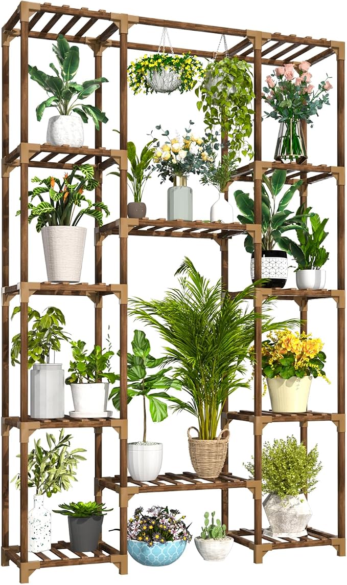 Plant Stand Indoor Outdoor, Tall Plant Shelf by Uneedem