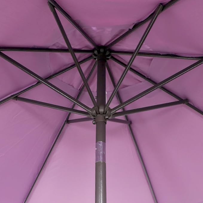 9' Outdoor Patio Umbrella, Outdoor Table Umbrella, Yard Umbrella, Market - Image 3