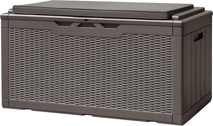 Devoko 100 Gallon Deck Box Waterproof Outdoor Storage Box by DEVOKO