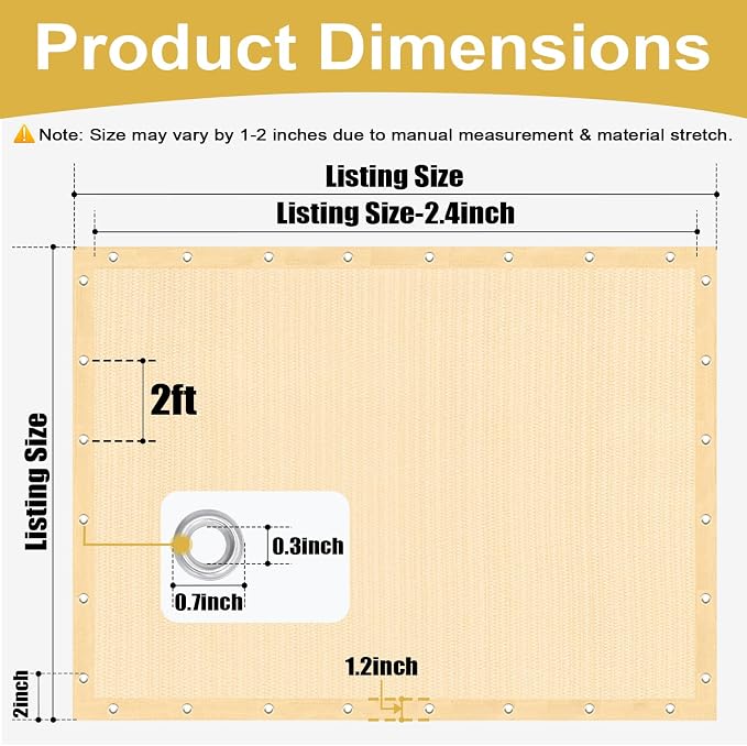 Shade&Beyond 90% Sun Shade Cloth - Image 8