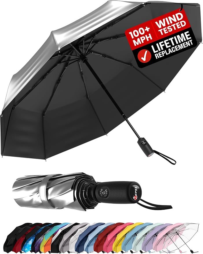 Windproof Travel Umbrella by RepelUmbrella