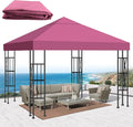 10x10 Gazebo Canopy Replacement Top, 300D High-Density Waterproof Single Layer by Bsteciar