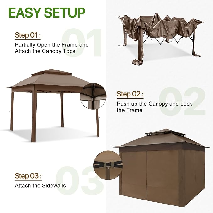 COOS BAY 11x11 Pop Up Gazebo - Image 2