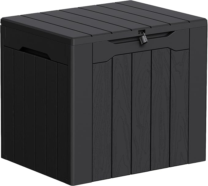 Greesum 33 Gallon Resin Deck Box All Weather Outdoor Storage Boxes, Outdoor Toys by BuynowfromGreesum