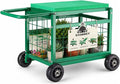 Garden Seat with Wheels, Rolling Garden Stool Heavy Duty Gardening Cart with by Starrey
