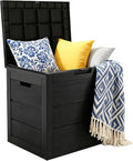 35 Gallon Outdoor Storage Box Waterproof, Deck Boxes Outdoor Waterproof by Unknown
