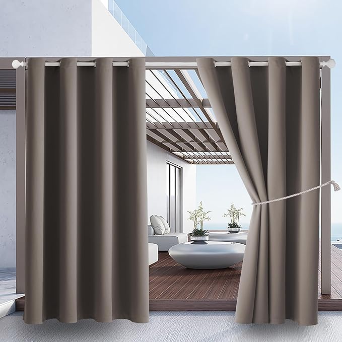 DIVA EN CAMINO DEC Outdoor Patio Curtain Waterproof Darkening Thermal Insulated by DivaenCamino