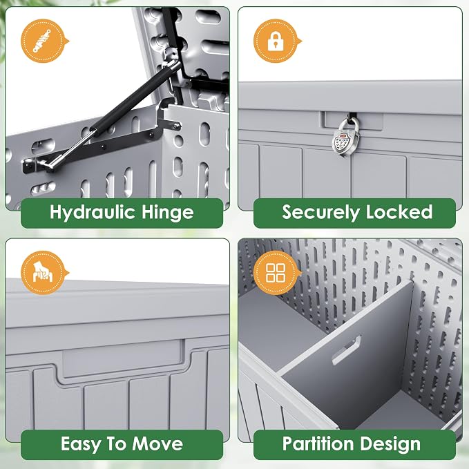 Devoko HDPE 260 Gallon Deck Box Double-Wall - Image 2