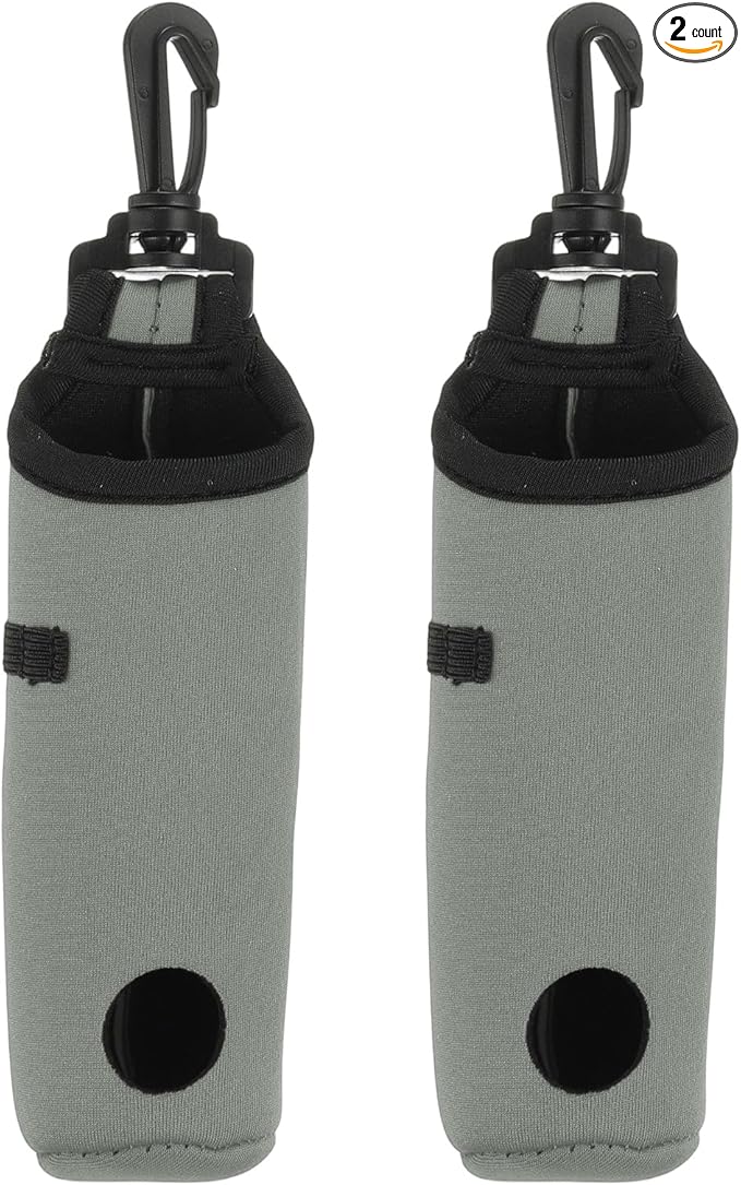uxcell Golf Ball Carry Bag, Waist-Mounted Storage Bag Neoprene Golf Tee Holder Pouch with Lightweight Hook for Men and Women