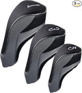 Andux Golf Club Driver Wood Head Covers with Hook & Loop Set of 3
