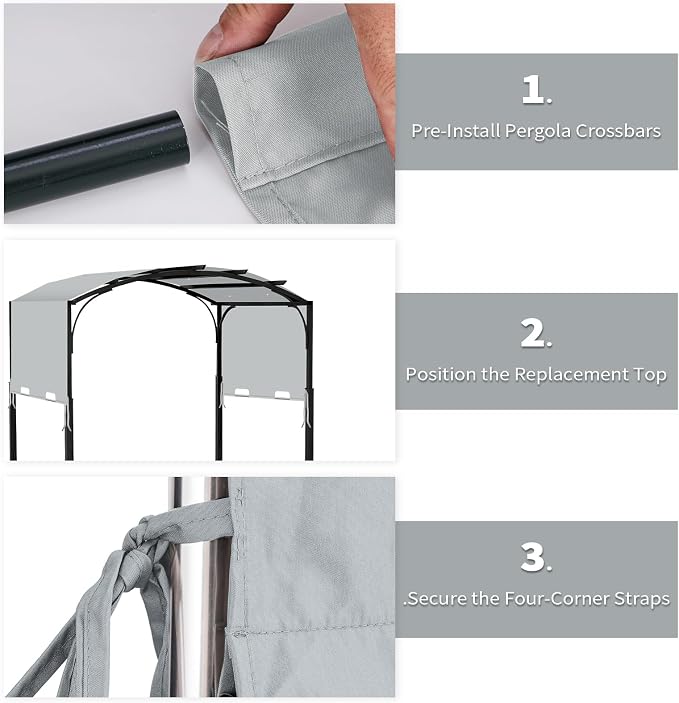 85"x 208" Universal Pergola Shade Cover, Garden Shade Replacement - Image 4