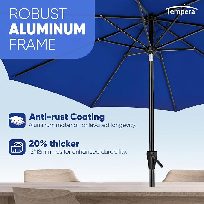 Tempera Patio Market Outdoor Table Umbrella - Image 5