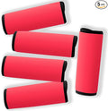 Neoprene Luggage Handle Wraps for Traveling Bright Color Luggage Tags|Handle Wraps|Handle Covers (Tomato)