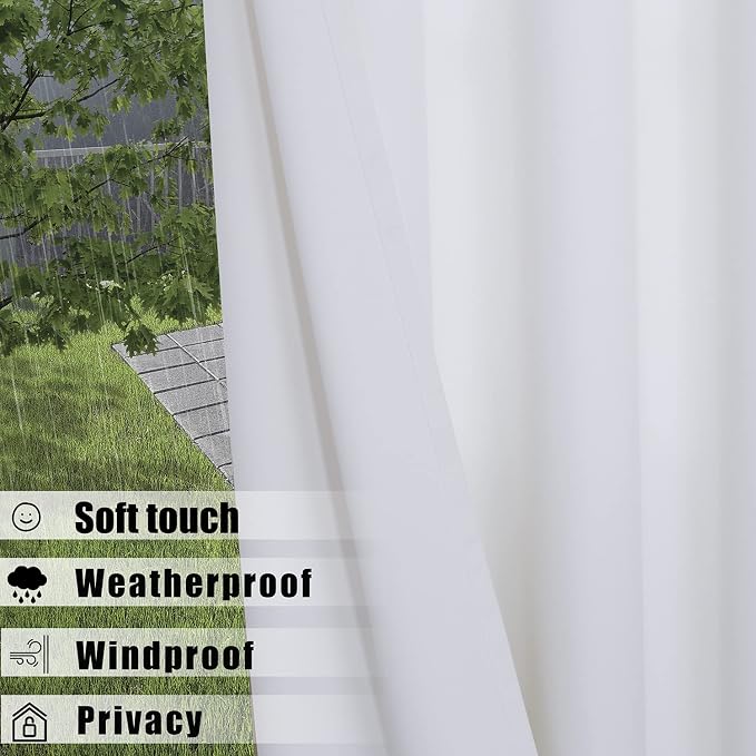 BONZER Waterproof Indoor/Outdoor Curtains - Image 3