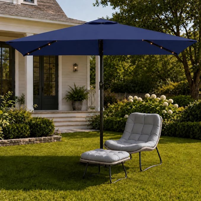6.5 x 10ft Rectangular Patio Umbrella - Image 8