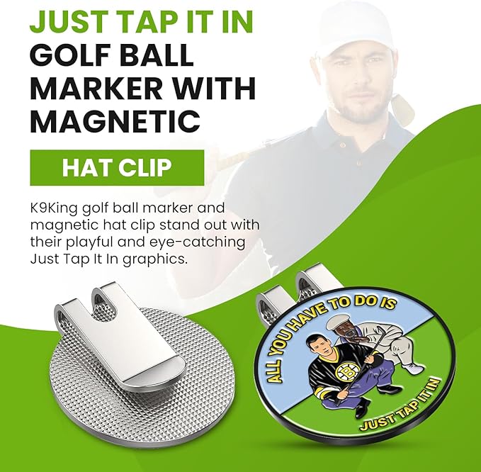 Ultimate Happy and Chubbs Gilmore Golf Ball Marker and Magnetic Hat Clip - Premium Golf Accessories | Enhance Your Golfing Experience with Precision Stamp Markers and Alignment Tools
