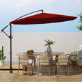 wikiwiki 10ft Patio Umbrellas Offset Outdoor Cantilever Hanging Umbrella by WikiwikiPatioUmbrellas