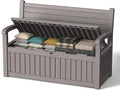 120 Gallon Outdoor Storage Bench, Lockable Patio Storage Bench, by KFY