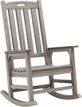 Oversized Outdoor Rocking Chair, HDPE Porch Rocker | High Back Rocking Chairs by PsilvamGardenFurniture