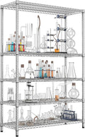 IZEUK 4250 LBS Garage Shelving Wide Storage Shelves 5 Tier Metal Shelves Heavy by IZEUK