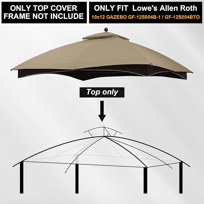 MASTERCANOPY 10x12 ft Replacement Canopy Top - Image 3