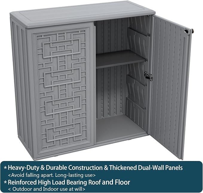 HOMSPARK Indoor/Outdoor Storage Cabinet - Image 6