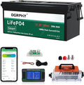 48V Lithium Battery with Onboard 18A LiFePO4 Battery Charger & 200A BMS, 5.12kWh 48V 100Ah Lithium Golf Cart Battery with 10.24kW Output, 1000A Peak Current for Golf Cart, Solar