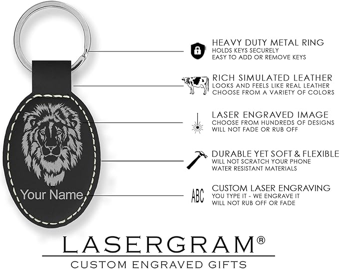 LaserGram Oval Keychain, Water Polo, Personalized Engraving Included