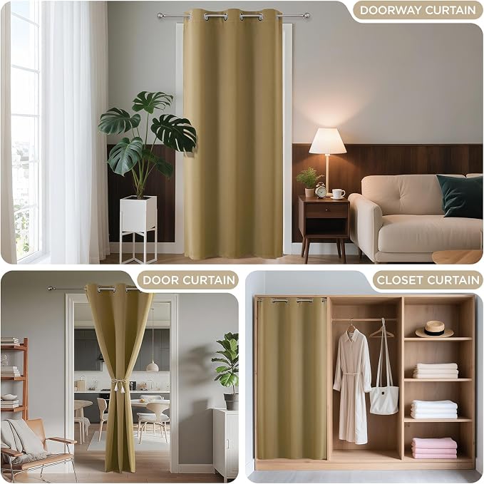 Joydeco Door Curtain Blackout Curtains - Image 4