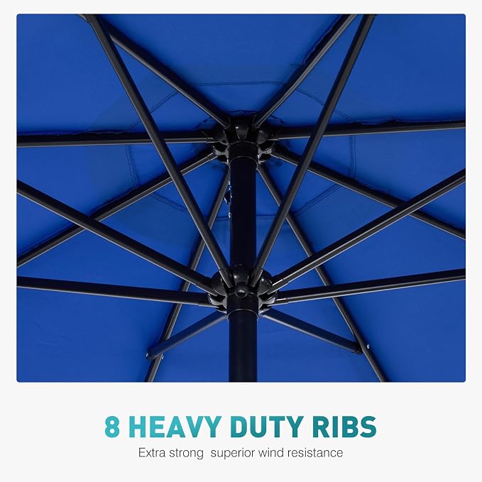 OLIXIS 9ft Patio Table Umbrella, Outdoor Patio Umbrella - Image 4