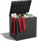 ROJIK 37 Gallon Resin Deck Box, Lockable Waterproof Weatherproof Outdoor by ROJIK