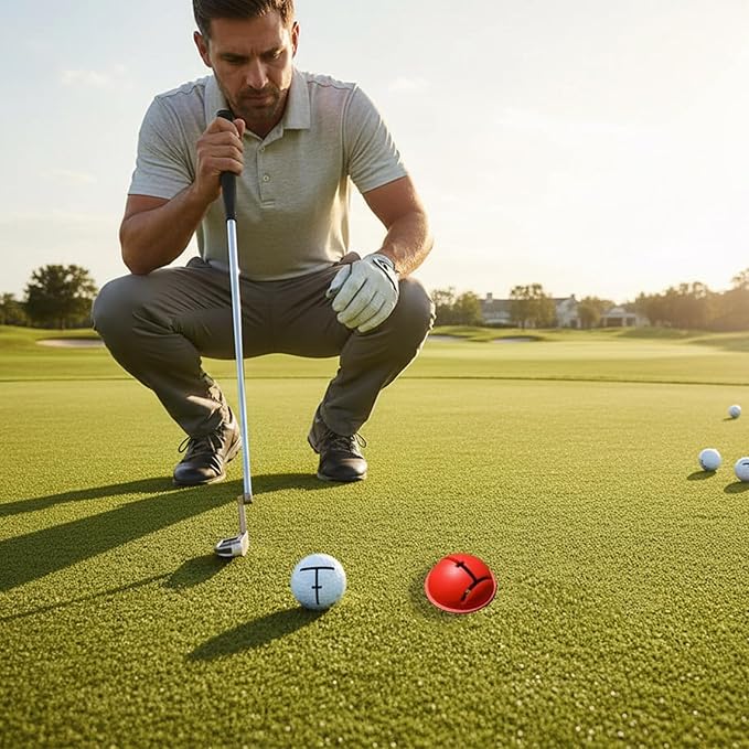 Golf Trainings Alignment Aid for Ball Positioning Accuracy Light Weight Practice Accessory Nonslip Golf Trainings Templates