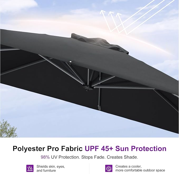 PURPLE LEAF Outdoor Umbrella - Image 5